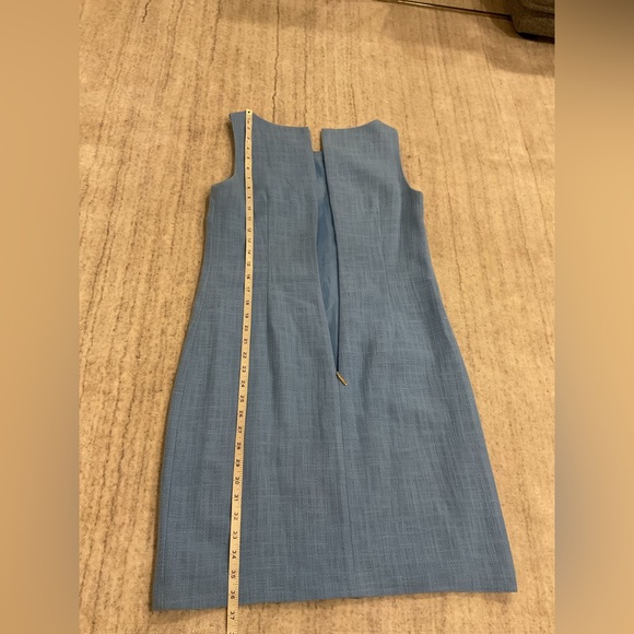 KARL LAGERFELD Paris Shift Dress in a Light Blue Tweed. - Picture 10 of 11